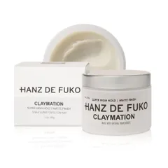 Sáp Vuốt Tóc Hanz De Fuko Claymation cho Nam - Super High Hold, Độ Bóng Mờ, Phù Hợp với Tóc Dày và Cứng, Sản Phẩm Chất Lượng Cao