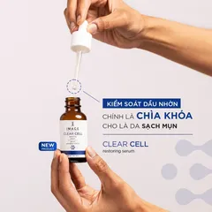 Serum Image Clear Cell Restoring Oil Free - Kiểm Soát Nhờn, Kháng Khuẩn, Se Khít Lỗ Chân Lông, Giảm Mụn, Dưỡng Da Sáng Mịn 28g
