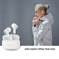 Tai Nghe Bluetooth Havit TW 967 - Thiết Kế Công Thái Học Thời Trang, Âm Thanh Chân Thực, Thời Gian Nghe Lên Đến 5 Giờ