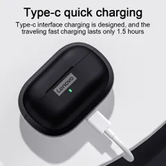 Tai nghe Bluetooth Lenovo LP1S Kháng Nước IPX4 - Âm Thanh Tuyệt Vời, Công Nghệ Bluetooth 5.0, Thời Gian Sử Dụng 4-5 Giờ