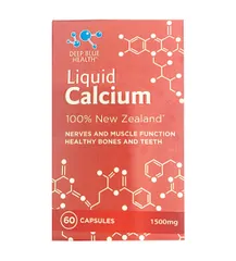 Viên Uống Bổ Sung Canxi Deep Blue Health Calcium 60 Viên - Hỗ Trợ Sức Khỏe Xương Khớp, Hấp Thụ Canxi Tốt Hơn, Dành Cho Người Cao Tuổi và Vận Động Viên