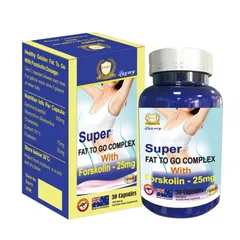 Viên Uống Giảm Cân Super Fat To Go Complex Healthy Golden - Hỗ Trợ Đốt Cháy Mỡ, Giảm Cảm Giác Thèm Ăn, Hộp 30 Viên