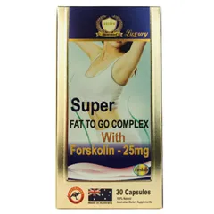 Viên Uống Giảm Cân Super Fat To Go Complex Healthy Golden - Hỗ Trợ Đốt Cháy Mỡ, Giảm Cảm Giác Thèm Ăn, Hộp 30 Viên