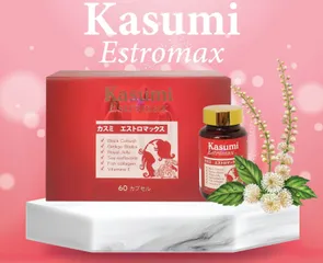 Viên uống Kasumi Estromax - Hỗ trợ cân bằng nội tiết tố nữ, duy trì vẻ đẹp và sức khỏe cho phụ nữ 30+