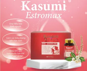 Viên uống Kasumi Estromax - Hỗ trợ cân bằng nội tiết tố nữ, duy trì vẻ đẹp và sức khỏe cho phụ nữ 30+