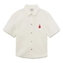 Áo Sơ Mi Ngắn Tay MLB Denim Boston Red Sox Nữ - Thiết Kế Cổ Bẻ, Chất Liệu Cotton Mềm Mại, Thời Trang Thanh Lịch
