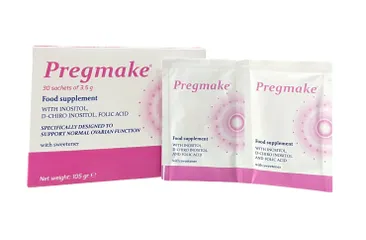 Bột Uống Hỗ Trợ Sức Khỏe Sinh Sản Đông Y Pregmake - Tăng Cường Khả Năng Thụ Thai, Điều Hòa Kinh Nguyệt Cho Phụ Nữ 30 Gói