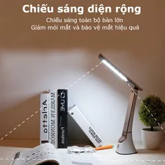 Đèn bàn học LED chống cận điều khiển cảm ứng tích hợp đèn ngủ - Thiết kế sang trọng và hiện đại bảo vệ mắt tối ưu