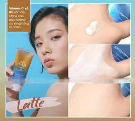 Kem Chống Nắng Sunplay Skin Aqua Tone Up UV Essence Latte Beige SPF50+ PA++++ - Giữ ẩm, Nâng tông da, Phù hợp cho da thường và da khô