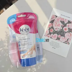 Kem Tẩy Lông Veet Pure Nhật Bản Cho Da Nhạy Cảm - Làm Sạch Lông Dịu Nhẹ, Chăm Sóc Da Mềm Mại, 150g