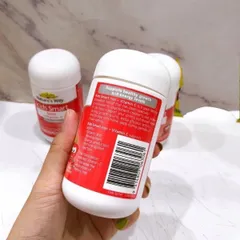 Kẹo bổ sung sắt và Vitamin C Nature's Way Kids Smart cho bé - Hương vị dâu thơm ngon, không gây táo bón, tăng cường hấp thụ dinh dưỡng 50 viên
