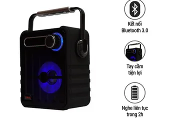 Loa Bluetooth Mini Tako X5 - Thiết Kế Gọn Nhẹ, Cổng USB Tiện Lợi, Âm Thanh Sáng Mượt, Thời Gian Sử Dụng 1.5-2 Giờ