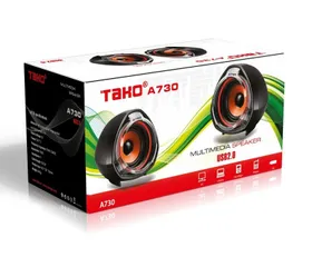 Loa Máy Tính 2.0 Tako A730 - Công Suất 6W, Âm Thanh Rõ Nét, Tương Thích Nhiều Thiết Bị, Thiết Kế Hiện Đại, Bass Tuyệt Vời