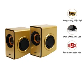 Loa Máy Tính 2.0 Tako A760 Công Suất 6W - Âm Thanh Sống Động, Thiết Kế Hiện Đại Cho PC, Laptop, TV