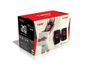Loa Máy Tính 2.0 Tako A760 Công Suất 6W - Âm Thanh Sống Động, Thiết Kế Hiện Đại Cho PC, Laptop, TV