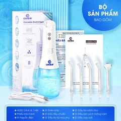 Máy tăm nước Chido WF-238 Chống Nước IPX7 - 5 Chế Độ Vệ Sinh Răng Miệng Hiệu Quả, Công Nghệ Sóng Xung, Pin Lithium, Dung Tích 400ml