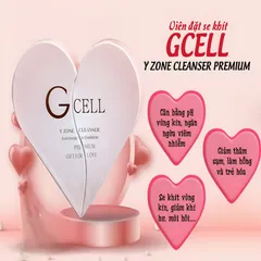 Viên đặt hỗ trợ se khít vùng kín Gcell Y Zone Cleanser Premium - Giúp trẻ hóa, săn chắc và ngăn ngừa nấm ngứa cho phái đẹp, 10 viên/hộp