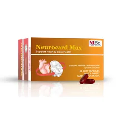 Viên uống hỗ trợ não bộ và tim mạch Neurocard Max 60 viên - Bổ sung Omega-3, Bacopa Monnieri, cải thiện trí nhớ và sức khỏe tim mạch từ Úc