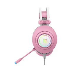 Tai nghe Zidli SCORE SH320V Pink - Tai Nghe Gaming Có Mic Khử Tiếng Ồn, Đèn RGB, Âm Thanh Chất Lượng Cao, Thiết Kế Nữ Tính