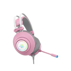 Tai nghe Zidli SCORE SH320V Pink - Tai Nghe Gaming Có Mic Khử Tiếng Ồn, Đèn RGB, Âm Thanh Chất Lượng Cao, Thiết Kế Nữ Tính