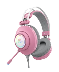 Tai nghe Zidli SCORE SH320V Pink - Tai Nghe Gaming Có Mic Khử Tiếng Ồn, Đèn RGB, Âm Thanh Chất Lượng Cao, Thiết Kế Nữ Tính