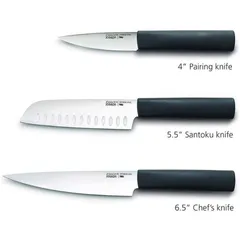 Bộ 3 Thớt Kháng Khuẩn Kèm 3 Dao Joseph Joseph 60194 - Dụng Cụ Nhà Bếp Thiết Kế Đẹp, Vệ Sinh Dễ Dàng, An Toàn Sức Khỏe