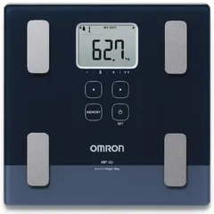 Cân Đo Lượng Mỡ Cơ Thể Omron HBF-224 - Chịu Lực Tối Đa 135kg, Màn Hình LCD, Đo Tỷ Lệ Mỡ Cơ, Đánh Giá Sức Khỏe 4 Người Dùng