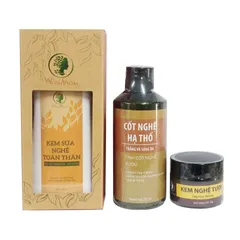 Bộ Dưỡng Da Trắng Hồng Wonmom - Combo Kem Nghệ Tươi, Kem Sữa Nghệ, Cốt Nghệ Hạ Thổ Dành Cho Mẹ Sau Sinh