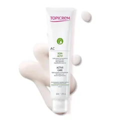 Kem dưỡng Topicrem AC Active Care giảm mụn, mờ thâm hiệu quả - Chăm sóc da dầu, nhạy cảm, 40ml, xuất xứ Pháp