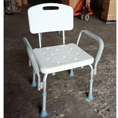 Ghế Tắm Khung Nhôm Lucass SC-98TL Có Tựa Lưng & Tay Vịn - Ghế Ngồi Tắm Cho Người Già, Chất Liệu ABS Cao Cấp, An Toàn Chống Trơn Trượt