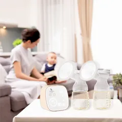 Máy Hút Sữa Điện Đôi Moaz BeBe MB-054 - Thiết Kế Thông Minh, 4 Chức Năng Massage, Hút Sữa Sâu, Dành Cho Mẹ Bỉm Sữa, Bảo Hành 12 Tháng