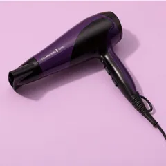 Máy Sấy Tóc Remington Ionic Dry D3190 2200W - Công Nghệ Sấy Ion, 3 Chế Độ Nhiệt, Tóc Mượt Mà, Phù Hợp Tóc Xoăn và Thẳng