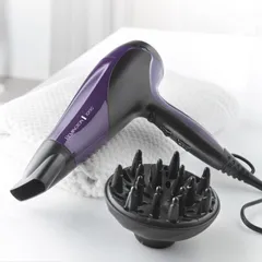 Máy Sấy Tóc Remington Ionic Dry D3190 2200W - Công Nghệ Sấy Ion, 3 Chế Độ Nhiệt, Tóc Mượt Mà, Phù Hợp Tóc Xoăn và Thẳng