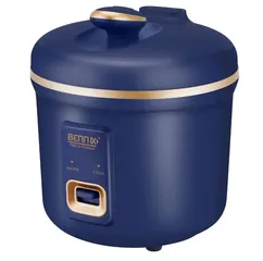 Nồi Cơm Điện Mini Bennix BN-010HC 1L - Thiết Kế Gọn Nhẹ, 2 Chế Độ Nấu, Phù Hợp Sinh Viên và Gia Đình Nhỏ, Màu Trắng Kem và Xanh Coban