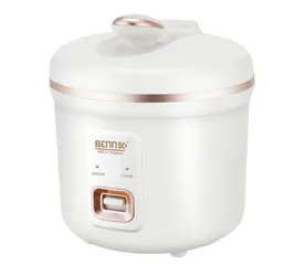 Nồi Cơm Điện Mini Bennix BN-010HC 1L - Thiết Kế Gọn Nhẹ, 2 Chế Độ Nấu, Phù Hợp Sinh Viên và Gia Đình Nhỏ, Màu Trắng Kem và Xanh Coban