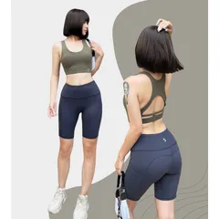 Quần biker short lưng cao QL220830 cho nữ - Chất liệu co giãn 4 chiều, thiết kế thời trang dễ mix đồ, phù hợp gym, yoga, aerobic
