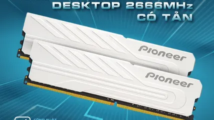 Ram PC 8GB DDR4 Bus 2666MHz Pioneer Tản Nhiệt - Tăng Tốc Độ Xử Lý Máy Tính Ổn Định, Phụ Kiện Chính Hãng