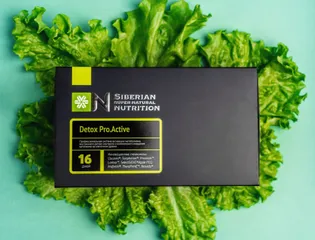 Viên bổ gan Siberian Super Natural Nutrition Detox Pro.Active - Hỗ trợ giải độc gan, chống oxy hóa, nâng cao sức đề kháng, hộp 16 gói.