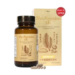 Viên uống Fucoidan xK - Tảo nâu Okinawa Bảo vệ và Tăng cường Sức khỏe, Hỗ trợ Miễn dịch, Hộp 180 viên Nhật Bản