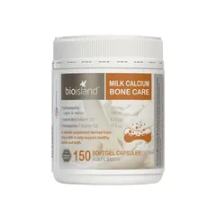 (Hàng Chính Hãng- Đủ VAT) Viên uống bổ sung Canxi Bio Island Milk Calcium Bone Care 150 viên - Hỗ trợ sức khỏe xương và răng chắc khỏe với vitamin D3, K2.