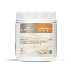 (Hàng Chính Hãng- Đủ VAT) Viên uống bổ sung Canxi Bio Island Milk Calcium Bone Care 150 viên - Hỗ trợ sức khỏe xương và răng chắc khỏe với vitamin D3, K2.