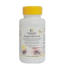Viên uống bổ mắt Warnke Augenvitamine của Đức - Hỗ trợ bảo vệ và giảm mỏi mắt, giảm dấu hiệu lão hóa, 90 viên