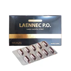 Viên uống nhau thai Laennec P.O. Human Placental - Hỗ trợ trẻ hóa, trắng da, cải thiện nếp nhăn cho phụ nữ trên 30 tuổi