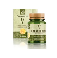 Viên uống Synchrovitals V Siberian Health - Hỗ trợ Bổ Phế, Tăng Đề Kháng và Miễn Dịch cho Cơ Thể - 60 Viên