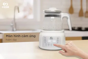 Ấm đun nước pha sữa thông minh Chibé MB002 - Giữ nhiệt 72h, điều khiển từ xa, hiển thị nhiệt độ chính xác, tiện lợi cho mẹ và bé