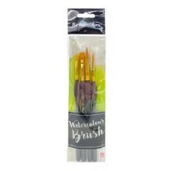 Bộ 4 bút cọ màu nước Renaissance - Bút vẽ chuyên nghiệp gồm cọ tròn và lưỡi mác, chất lượng cao, nhẹ và dễ sử dụng