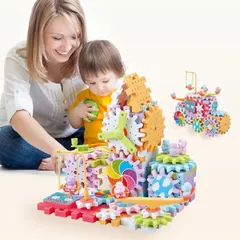 Bộ Đồ Chơi Xếp Hình Lego Bánh Răng Xoay 83 Chi Tiết - Sáng Tạo Phát Triển Trí Tuệ Cho Bé Từ 3 Tuổi