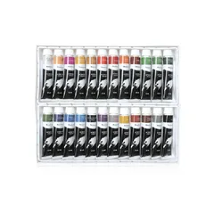 Bộ màu vẽ Acrylic Renaissance 24 tuýp 12ml - Màu sắc tươi sáng, mịn đều, chống nước, tiện dụng cho nghệ thuật sáng tạo