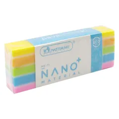 Set 10 Gôm Tẩy Màu Nano Masterart ME-11 - Gôm Học Tập An Toàn Cho Trẻ Em, Thiết Kế Tiện Dụng, Không Chất Độc Hại