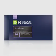 Viên Uống Hỗ Trợ Giấc Ngủ Siberian Super Natural Nutrition Stress Re.live - Giảm Căng Thẳng, Tăng Cường Tâm Trạng, Cải Thiện Giấc Ngủ